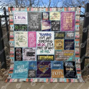 Worry Less Run More Quilt Blanket Ytp0  Quilt